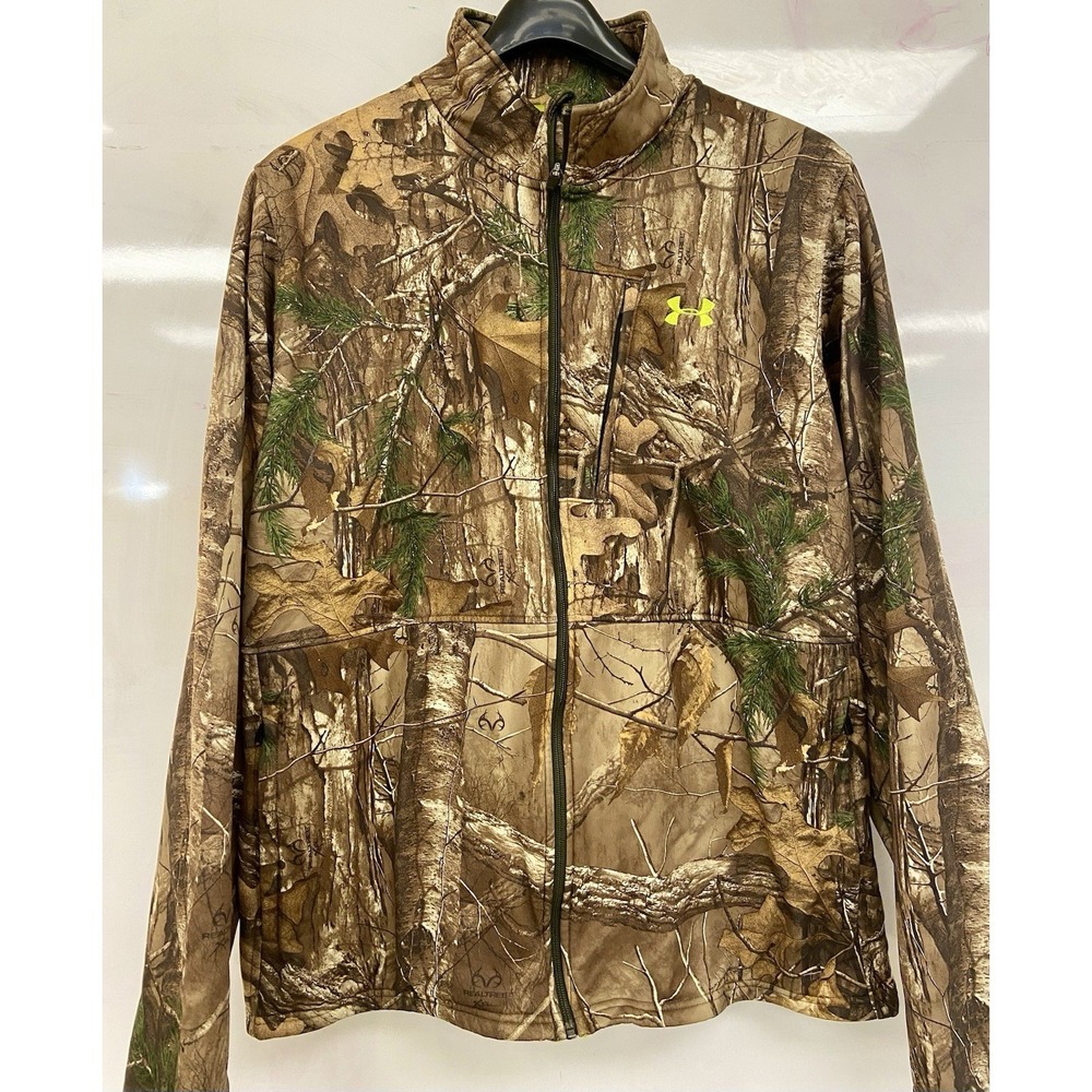 Under Armour 2XL Scent Control Full-Zip Hunting Jacket Realtree Camo Pattern
